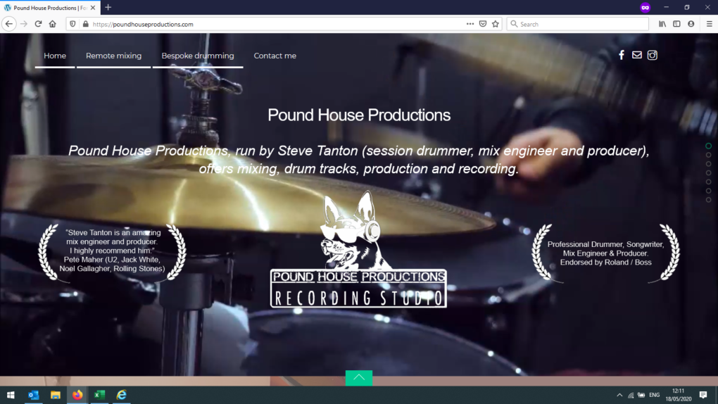 Featured websites #1 - Pound House Productions